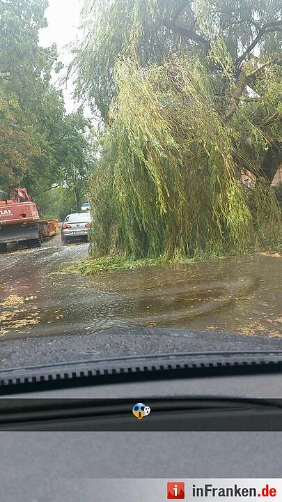 Gewitter in Franken am Mittwoch