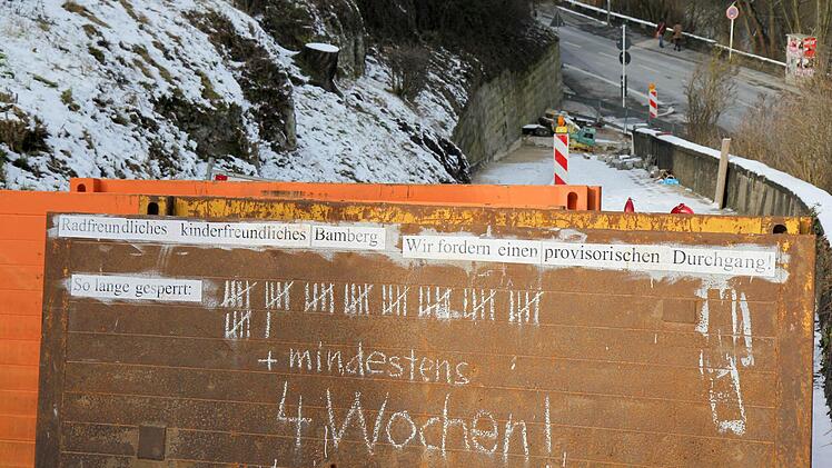 Baustellen-Protest mit Strichliste