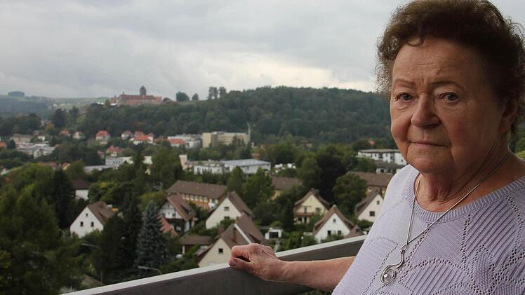 Vera Vogt fühlt sich im Hochhaus wohl.