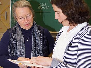 Viele rechtliche Änderungen gab es in den vergangenen Jahren in Bezug auf die berufliche Integration von Flüchtlingen. Auf Einladung von Bianca Olerich (rechts) referierte dazu Hanna Löhner vor Lehrkräften der Heinrich-Thein-Berufsschule Haßfurt.Sabine Weinbeer