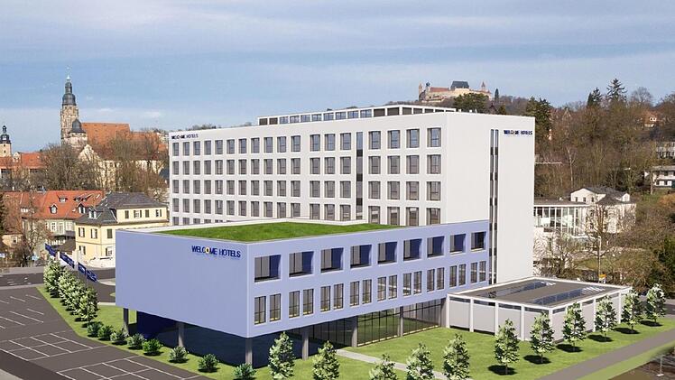 Eine Stadthalle ist hier nicht vorgesehen, wohl aber ein Hotel, das allen Vorgaben des Bebauungsplans entspricht. Grafik: CT-Archiv