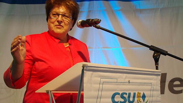 Barbara Stamm sprach in Zeyern. Foto: Marco Mei&szlig;ner