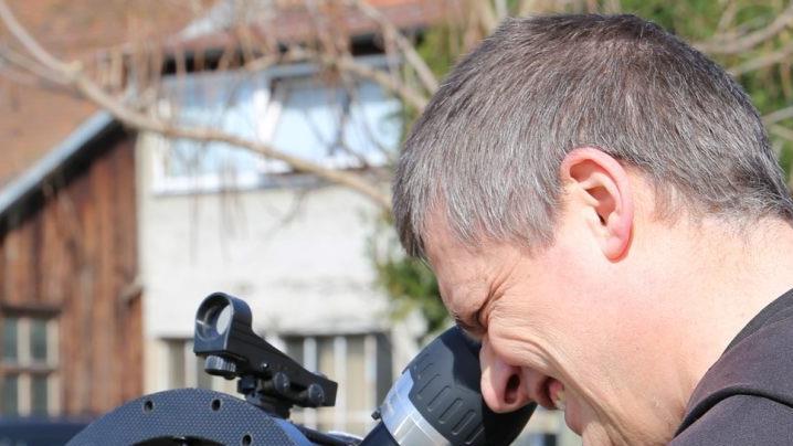Pater Christoph in Aktion. Abtei
