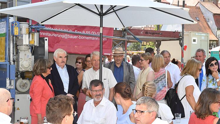 Einweihung des Wasserkraftwerks "Sterzermühle" und Richtfest für das neue Welterbebesucherzentrum in Bamberg. Foto: Ronald Rinklef