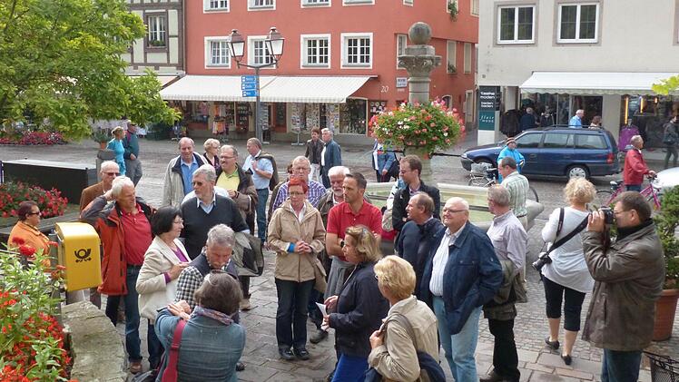 Stadtrundgang in Meersburg.