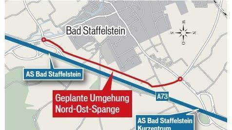 So soll die geplante Umgehung verlaufen. Grafik: Franziska Schäfer