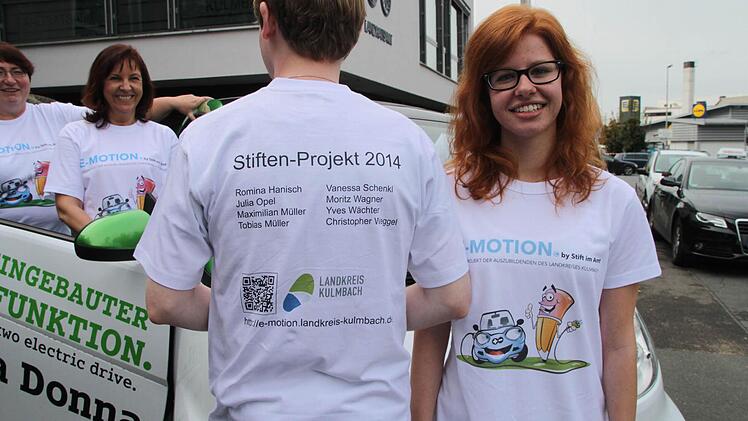 Coole T-Shirts - eigens für den Ausbildungspreis entworfen. Foto: Dagmar Besand