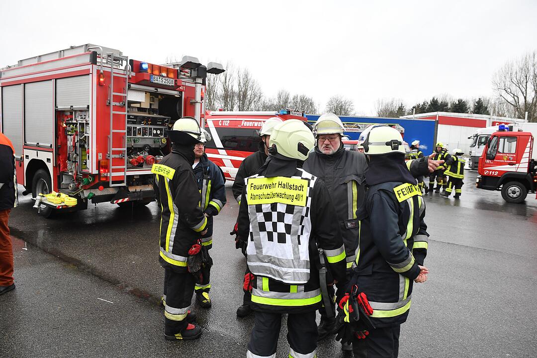 Feuerwehreinsatz bei Real in Hallstadt