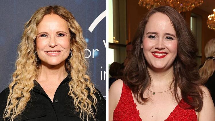 Katja Burkard (links) hat im Podcast "Talk-O-Mat" verraten, wie sehr sie Gr&uuml;nen-Politikerin Ricarda Lang bewundert.