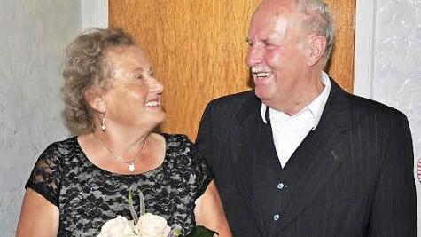 Sieglinde und Hermann Hußlein aus Obertheres feierten am gestrigen Dienstag das Fest der goldenen Hochzeit.  Foto: Ulrike Langer