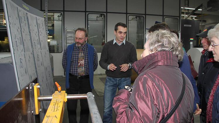 Betriebsführung bei Baumann Druck Foto: Dagmar Besand