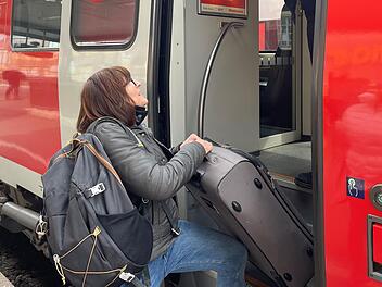 Ihre alte Heimat Kulmbach besucht Silke Schrödel immer mit der Bahn. Foto: Jürgen Gärtner