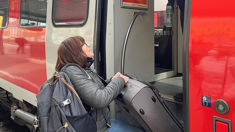 Ihre alte Heimat Kulmbach besucht Silke Schrödel immer mit der Bahn. Foto: Jürgen Gärtner