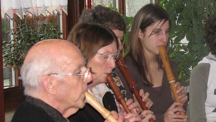Das Flötenensemble.Foto: Sonja Adam