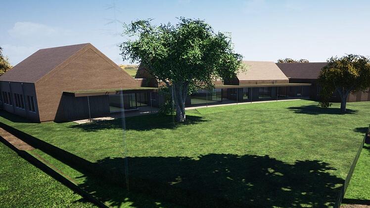 So stellt sich Architekt Rudolf Röbig den neuen Kindergarten in Motten vor. Image: Architekturbüro Röbig