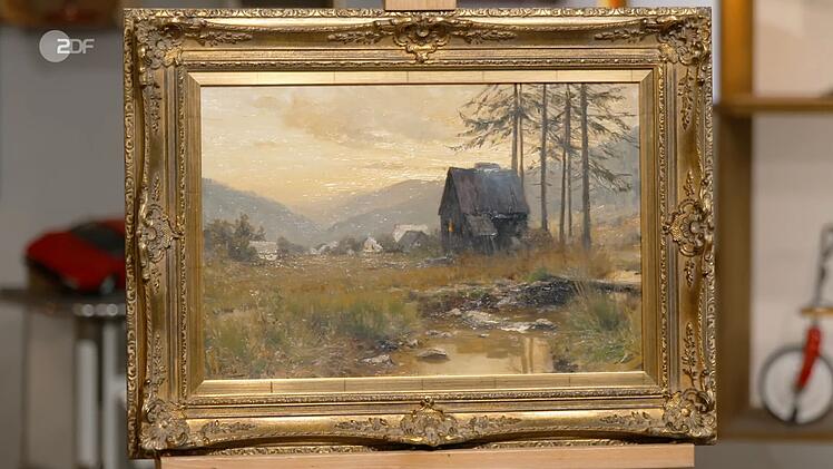 Das Gem&auml;lde "Schmiede im Riesengebirge" datierte die Expertin zwischen 1900 und 1910.