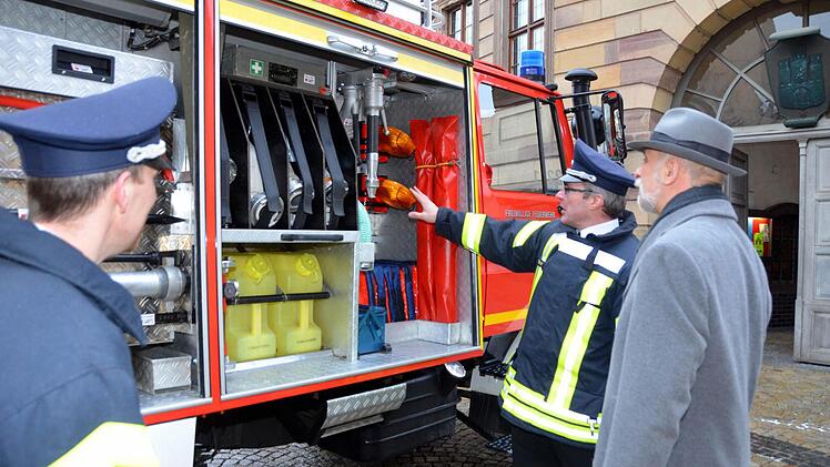 Das neue Fahrzeug der Garitzer Feuerwehr Fotos: Peter Rauch