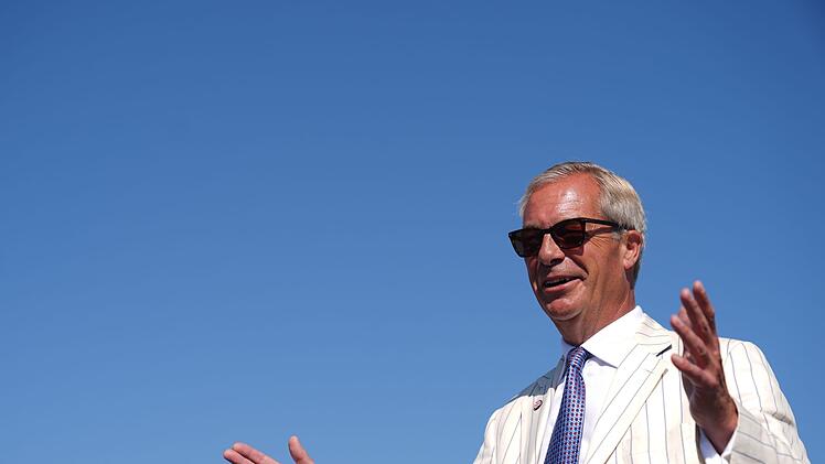 Der Vorsitzende der britischen Partei Reform UK, Nigel Farage