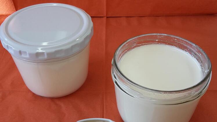 So sieht das selbst gemachte Joghurt am nächsten Morgen aus. Foto: Aelf Coburg