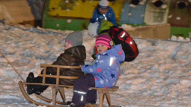 Nachtskisprint beim WSV Oberweißenbrunn. Foto: Jürgen Schmitt