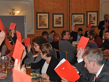 Die Delegierten bei der "Arbeit": Neben den geheimen und schriftlichen Wahlg&auml;ngen wurden viele Entscheidungen per Akklamation getroffen.  mw