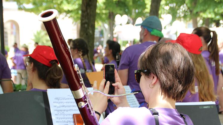 Impression vom Flashmob. Foto: Johannes Schlereth