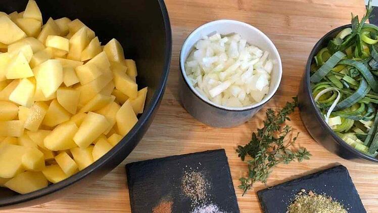 Kartoffel-Lauch-Suppe-Zutaten
