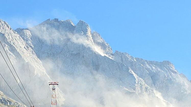 Gro&szlig;er Felssturz an der Zugspitze