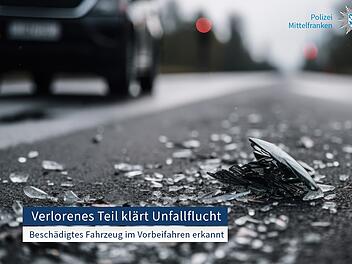 R&ouml;ttenbach: Verlorenes Teil kl&auml;rt Unfallflucht