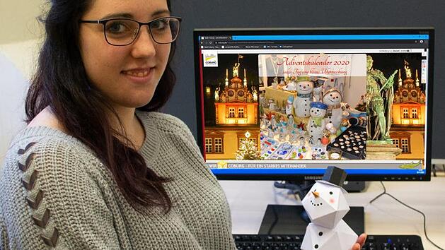 Kim Sharma hat den digitalen Adventskalender der Stadt Coburg mit konzipiert.  Foto: Louay Yassin