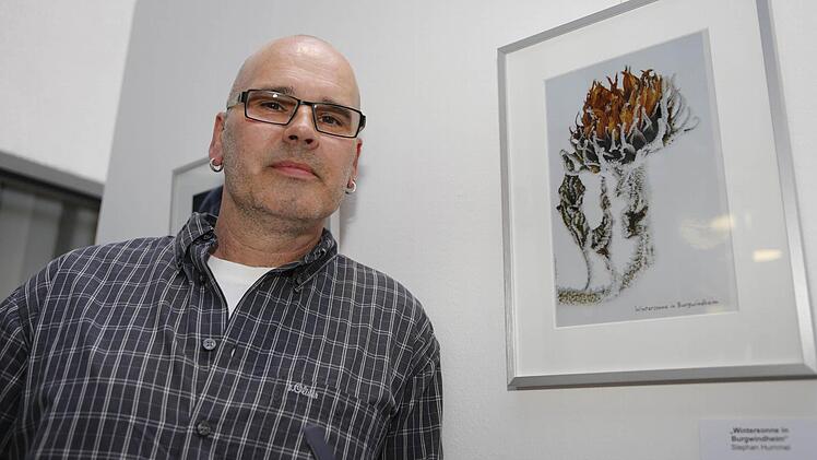 Stephan Hummel aus Burgwindheim hat bei der "Blende 2015" mit seiner Sonnenblume in der Kategorie Naturschönheiten gewonnen . Foto: Matthias Hoch