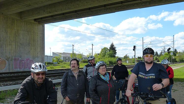 Fahrradtour zum Bahnausbau in Bamberg am 10. Mai 2019. Foto: Julian Megerle