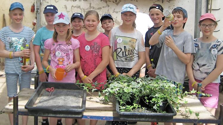 Viele H&auml;nde halfen beim Einpflanzen der Stecklinge. Foto: privat
