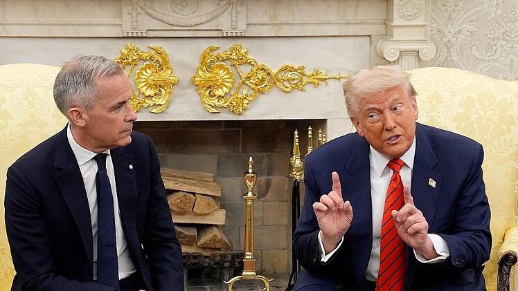 Kanadas Premierminister Mark Carney trifft US-Pr&auml;sident Trump