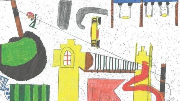 "Meine Fantasiestadt" von Marcel Brown (10 Jahre, Klasse 4.1, Don-Bosco-Schule)