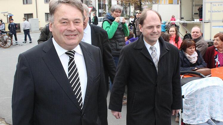 Minister Helmut Brunner (l.) und MdL Michael Hofmann (r.)