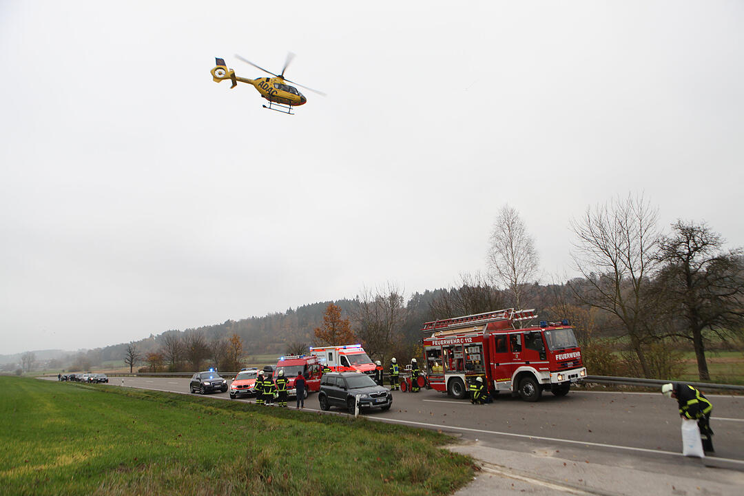 Ansbach: Frontalcrash - zwei Schwerverletzte