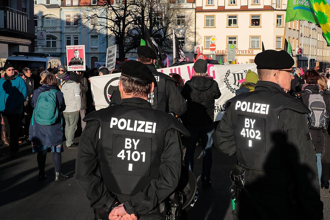 Fest der Demokratie, III. Weg und Anti-Nazi-Demonstrationen in Bamberg
