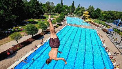 Abk&uuml;hlung am hei&szlig;esten Ort Bayerns