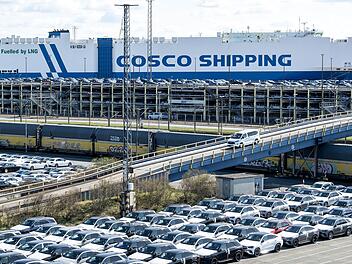 Autoexport &uuml;ber das BLG Autoterminal Bremerhaven
