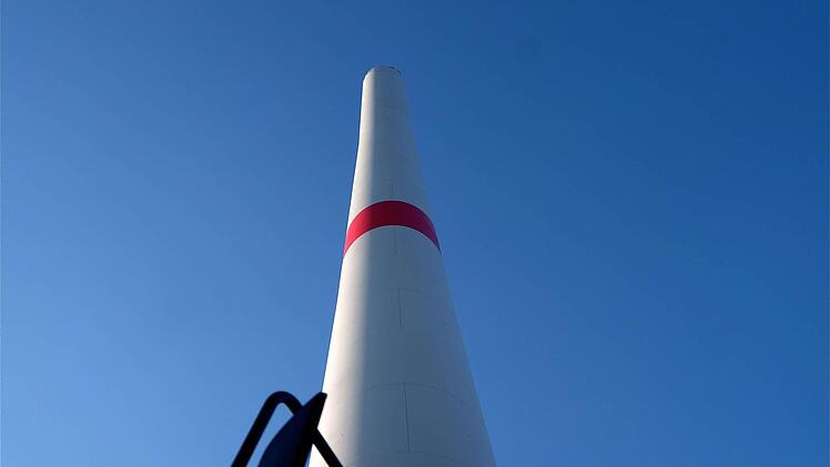 Windkraftanlage bei Ramsthal  Foto: Gerd Schaar