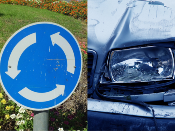 Mann (31) baut Unfall an Kreisverkehr im Kreis Bayreuth