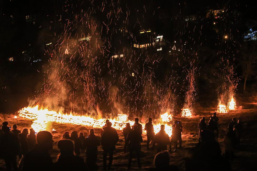 Feuerspektakel in der Fränkischen Schweiz