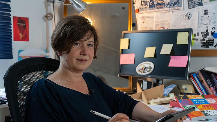 Wie entstehen die Werke der französischen Comic-Autorin und Journalistin Nathalie Frank?