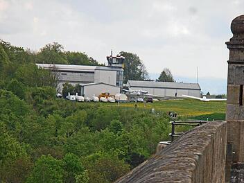 Flugplatz Brandensteinsebene von der Veste Coburg aus gesehenFoto: Archiv/Jochen Berger