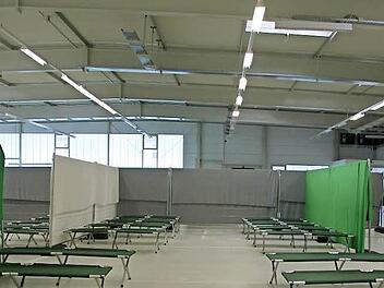 In der Notunterkunft in Unterrodach sind derzeit circa 85 Personen einquartiert. Foto: Archiv/Anja Greiner