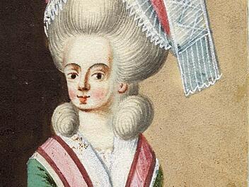 Eine Miniatur zeigt das fränkische "Schneewittchen": Maria Sophia von Erthal Repro: Staatsbibliothek Bamberg/Gerald Raab