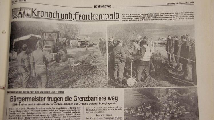 Zeitungsausschnitt von 1989