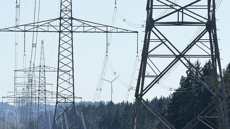 Für eine neue 380-kV-Leitung wären die Masten (wie hier bei Poxdorf) nicht mehr groß genug. Foto: Ronald Rinklef/Archiv