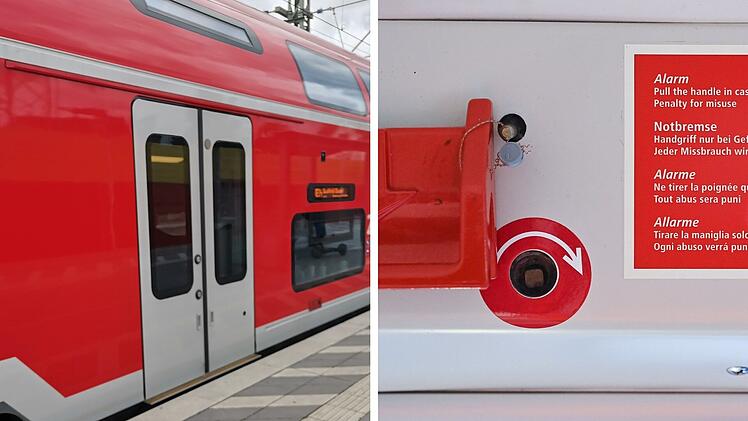 Dreister Vorfall nahe Hof: Vergesslicher Fahrgast zieht Notbremse in Zug